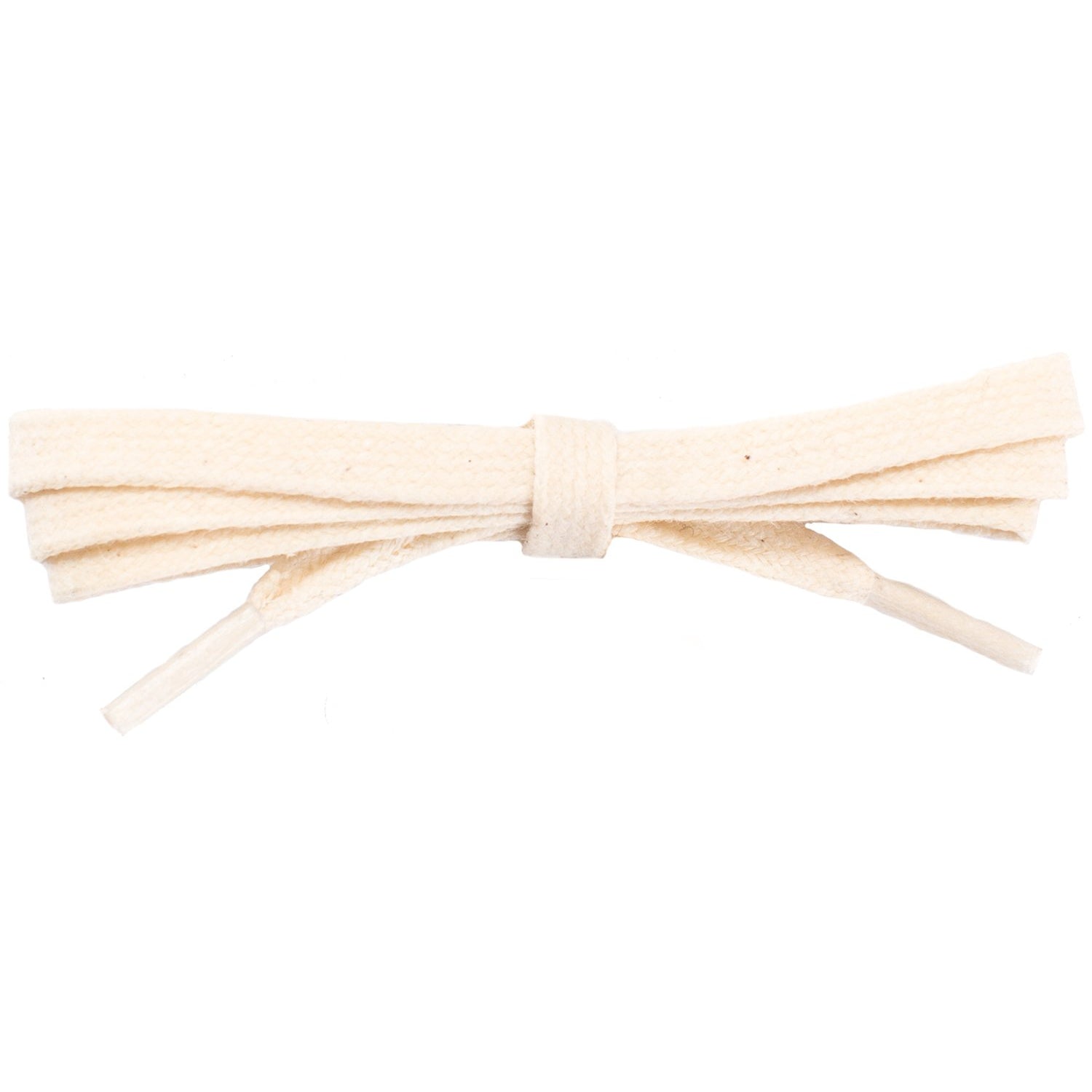 Waxed Cotton Flat Dress Laces - Natural White (2 Pair Pack) Shoelaces from Shoelaces Express