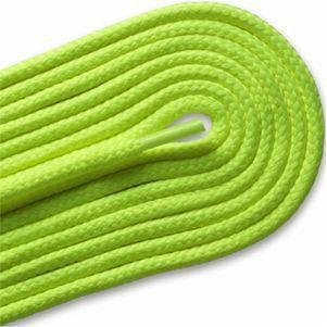 Thick Round Athletic Laces - Neon Yellow (2 Pair Pack) Shoelaces from Shoelaces Express