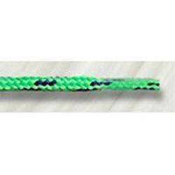 Round Athletic Laces - Dual Tone Neon Green/Navy (2 Pair Pack) Shoelaces from Shoelaces Express