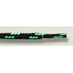 Round Athletic Laces - Dual Tone Black/Neon Green (2 Pair Pack) Shoelaces from Shoelaces Express