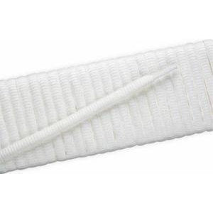 Oval Athletic Laces - White (2 Pair Pack) Shoelaces from Shoelaces Express