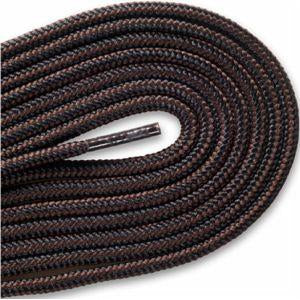 Hikers Heavy Duty Boot Laces - Black/Brown (2 Pair Pack) Shoelaces from Shoelaces Express