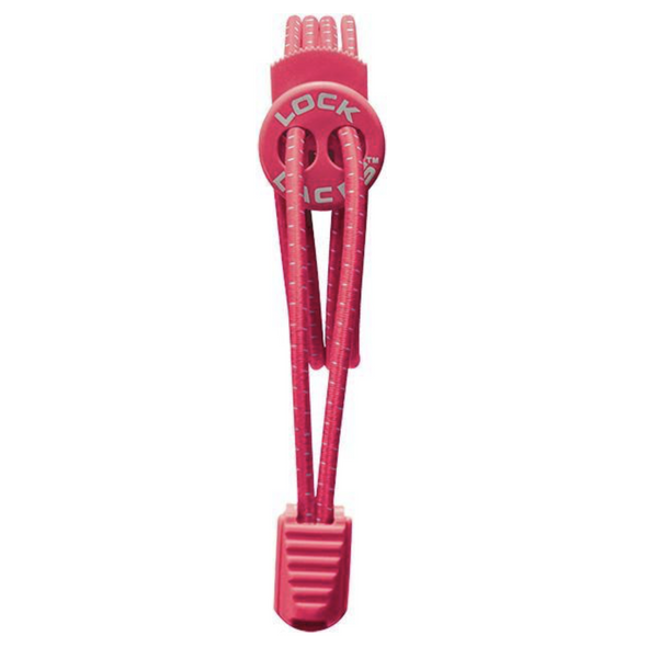 Lock Laces - Hot Pink (1 Pair Pack) Shoelaces from Shoelaces Express
