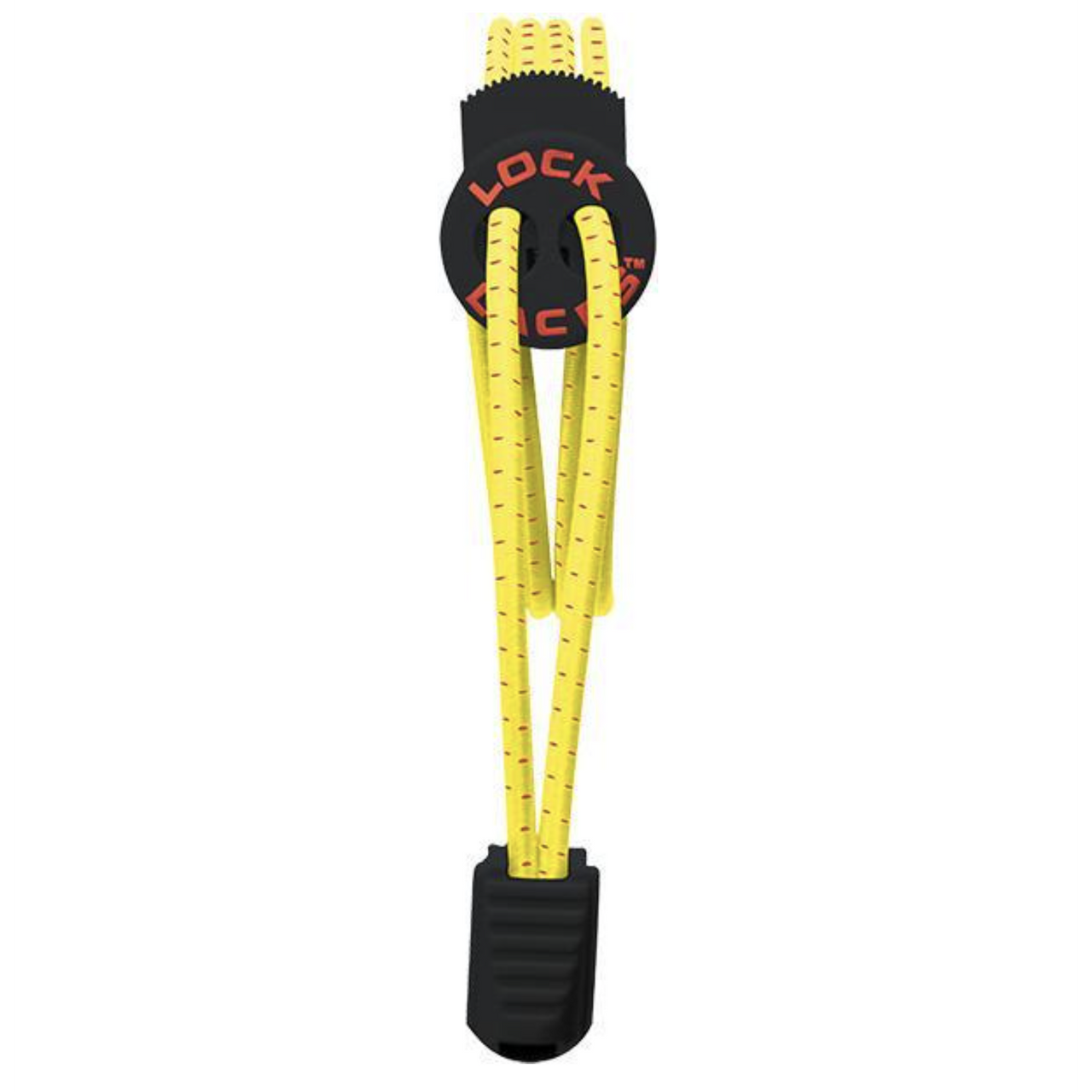 Lock Laces - Black/Lemon Tonic (1 Pair Pack) Shoelaces from Shoelaces Express