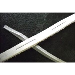 Lacrosse Leather Straps - White (1 Pair Pack) Shoelaces from Shoelaces Express