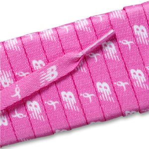 Komen Laces - White on Pink (2 Pair Pack) Shoelaces