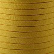 Flat Tubular Athletic Laces Custom Length with Tip - Gold (1 Pair Pack) Shoelaces from Shoelaces Express