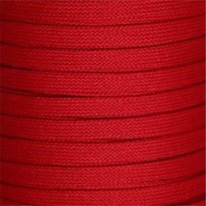 Flat Tubular Athletic Laces Custom Length with Tip - Red (1 Pair Pack) Shoelaces from Shoelaces Express