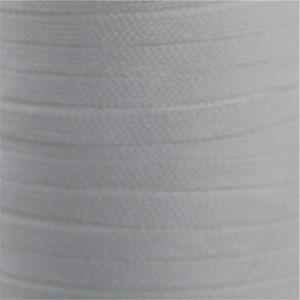 Flat Tubular Athletic Laces Custom Length with Tip - White (1 Pair Pack) Shoelaces from Shoelaces Express