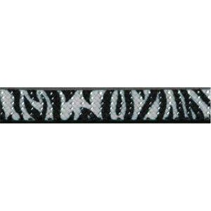 Glitter Flat Laces Custom Length with Tip - Zebra (1 Pair Pack) Shoelaces from Shoelaces Express