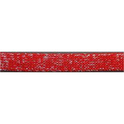 Metallic Flat Laces Custom Length with Tip - Red (1 Pair Pack) Shoelaces from Shoelaces Express