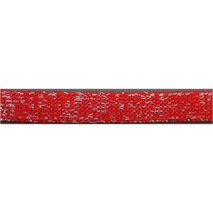 Metallic Flat Laces Custom Length with Tip - Red (1 Pair Pack) Shoelaces from Shoelaces Express