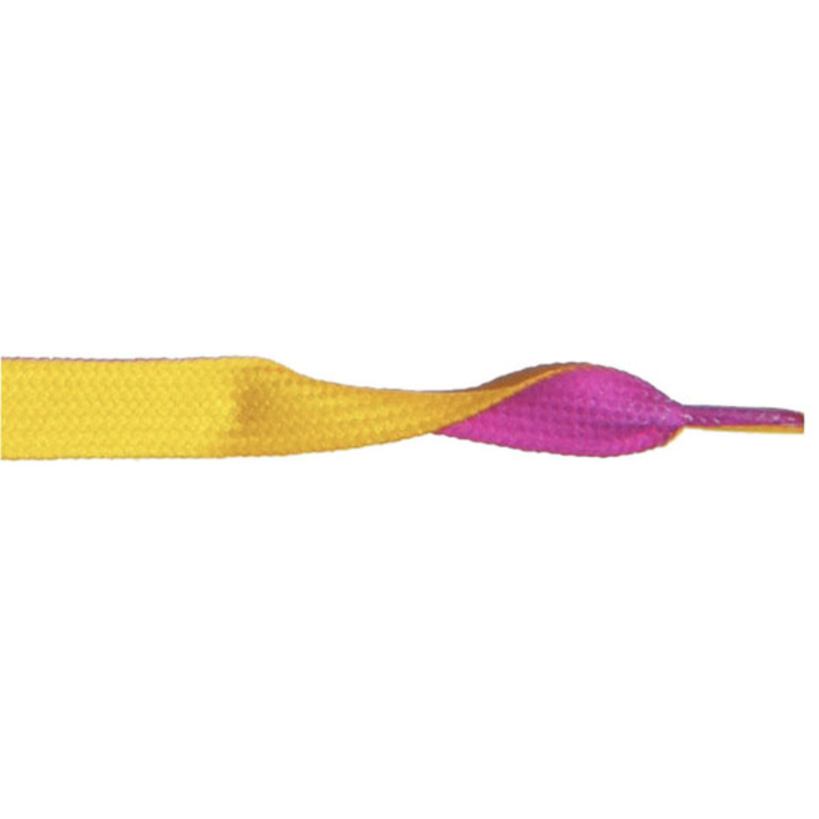 Printed 3/8" Flat Laces - Yellow/Purple (1 Pair Pack) Shoelaces from Shoelaces Express
