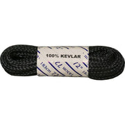 100% Aramid Fiber Boot Laces - Black (1 Pair Pack) Shoelaces from Shoelaces Express