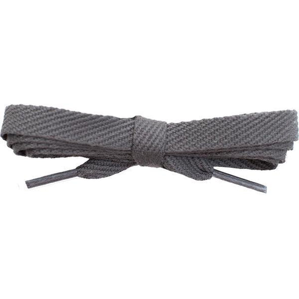 Spool - 3/8" Cotton Flat - Dark Gray (144 yards) Shoelaces from Shoelaces Express