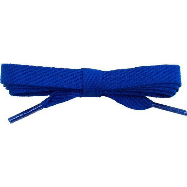 Wholesale Cotton Flat 3/8" - Royal Blue (12 Pair Pack) Shoelaces from Shoelaces Express