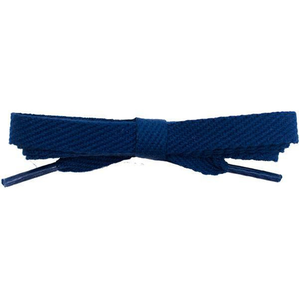 Cotton Flat 3/8" - Navy (2 Pair Pack) Shoelaces from Shoelaces Express