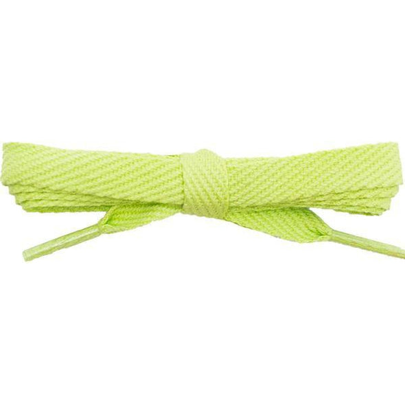 Cotton Flat 3/8" - Spring Green (2 Pair Pack) Shoelaces from Shoelaces Express