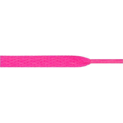 Wholesale Athletic Flat 5/16" - Hot Pink (12 Pair Pack) Shoelaces from Shoelaces Express