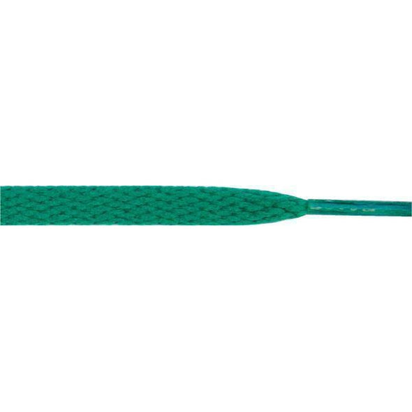 Wholesale Athletic Flat 5/16" - Green (12 Pair Pack) Shoelaces from Shoelaces Express