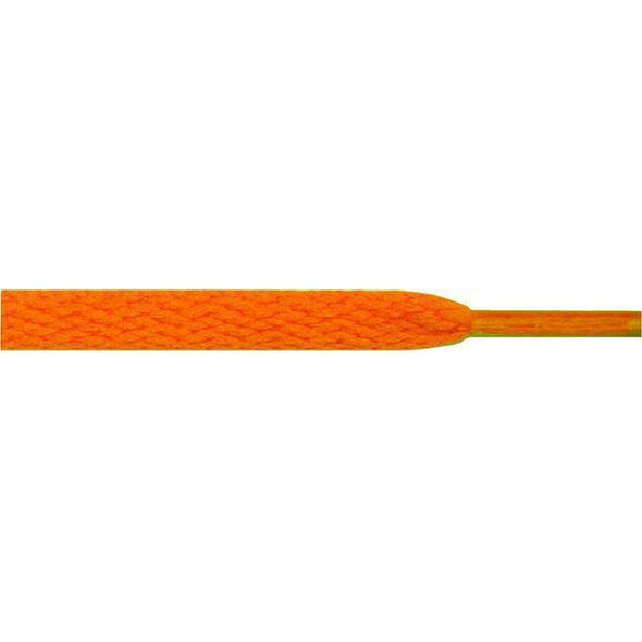 Wholesale Athletic Flat 5/16" - Neon Orange (12 Pair Pack) Shoelaces from Shoelaces Express