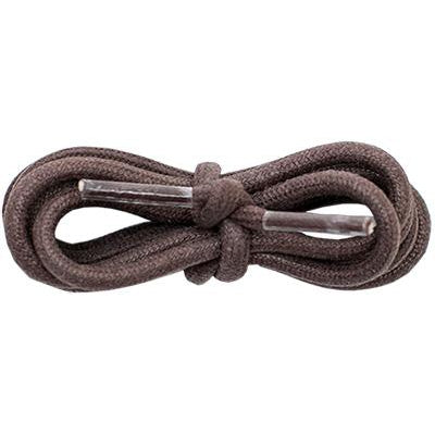 Waxed Cotton 3/16" Round Laces - Brown (2 Pair Pack) Shoelaces from Shoelaces Express