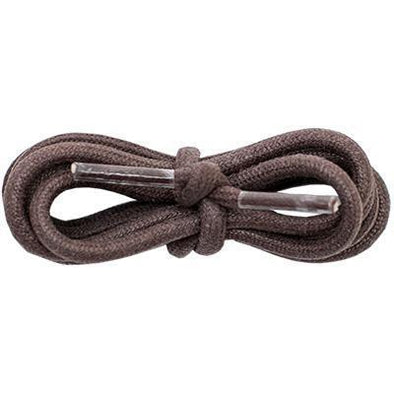 Wholesale Waxed Cotton Round 3/16" - Brown (12 Pair Pack) Shoelaces from Shoelaces Express
