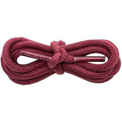 Wholesale Waxed Cotton Round 3/16" - Burgundy (12 Pair Pack) Shoelaces from Shoelaces Express