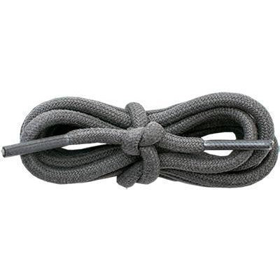Waxed Cotton Round 3/16" - Dark Gray (12 Pair Pack) Shoelaces from Shoelaces Express
