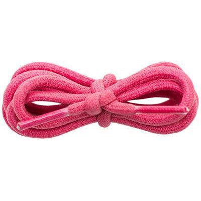 Waxed Cotton Round 3/16" - Hot Pink (12 Pair Pack) Shoelaces from Shoelaces Express