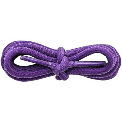 Waxed Cotton 3/16" Round Laces - Purple (2 Pair Pack) Shoelaces from Shoelaces Express