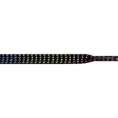 Glitter 1/4" Flat Laces - Colorful (1 Pair Pack) Shoelaces from Shoelaces Express