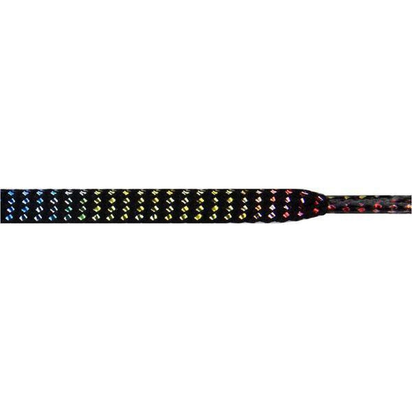 Glitter Flat 1/4" - Colorful (12 Pair Pack) Shoelaces from Shoelaces Express