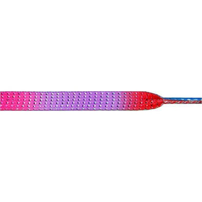 Glitter Flat 3/8" - Rainbow (12 Pair Pack) Shoelaces from Shoelaces Express