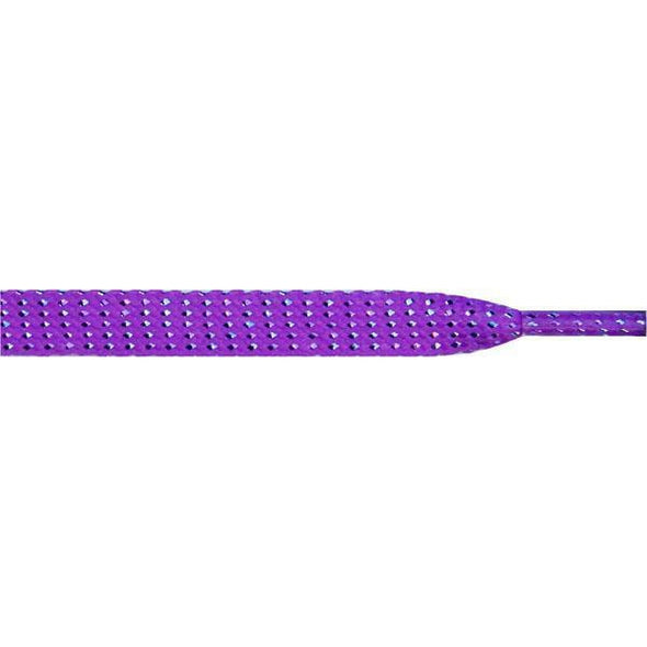 Wholesale Glitter Flat 3/8" - Purple (12 Pair Pack) Shoelaces from Shoelaces Express