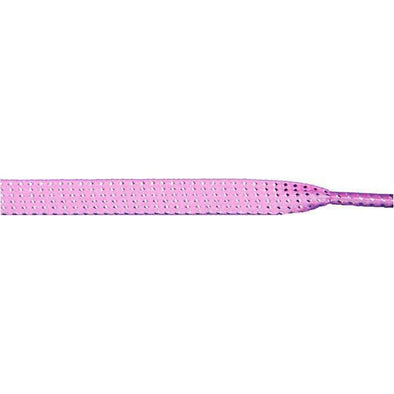 Wholesale Glitter Flat 3/8" - Light Pink (12 Pair Pack) Shoelaces from Shoelaces Express