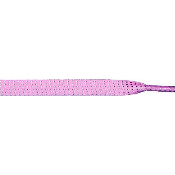 Glitter Flat 3/8" - Light Pink (12 Pair Pack) Shoelaces from Shoelaces Express