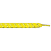 Glitter 3/8" Flat Laces - Neon Yellow (1 Pair Pack) Shoelaces from Shoelaces Express