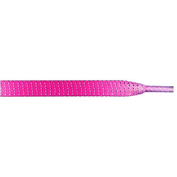 Glitter 3/8" Flat Laces - Pink Gradient (1 Pair Pack) Shoelaces from Shoelaces Express