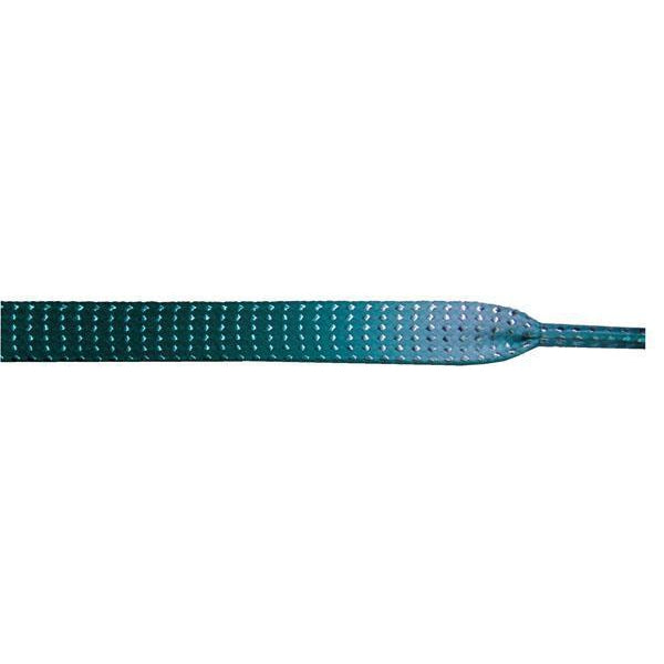 Wholesale Glitter Flat 3/8" - Jade Gradient (12 Pair Pack) Shoelaces from Shoelaces Express