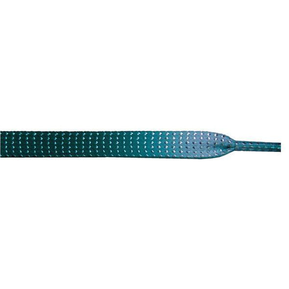 Glitter Flat 3/8" - Jade Gradient (12 Pair Pack) Shoelaces from Shoelaces Express