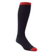Hook + Albert Merino Over-the-Calf Wool Socks - Navy (1 Pair Pack) Shoelaces from Shoelaces Express