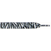 Printed Flat 3/8" - Zebra (12 Pair Pack) Shoelaces from Shoelaces Express