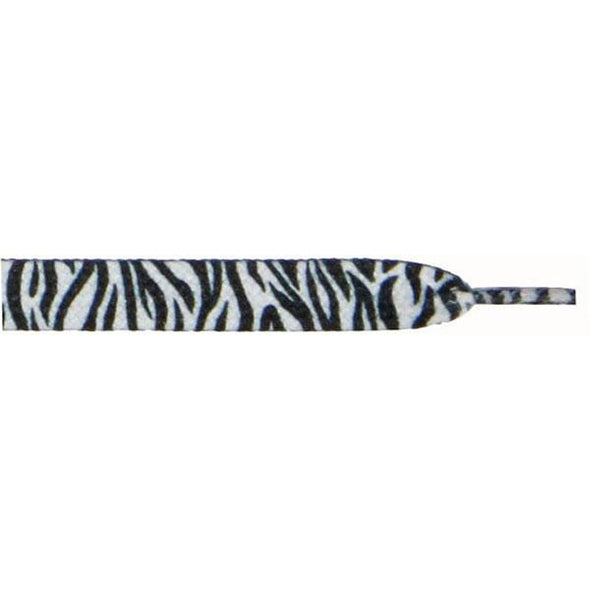 Printed Flat 3/8" - Zebra (12 Pair Pack) Shoelaces from Shoelaces Express