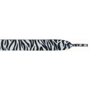 Printed 9/16" Flat Laces - Zebra (1 Pair Pack) Shoelaces from Shoelaces Express