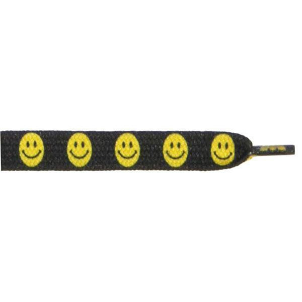 Printed Flat 3/8" - Smiley Face (12 Pair Pack) Shoelaces from Shoelaces Express