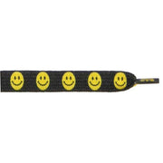 Wholesale Printed Flat 3/8" - Smiley Face (12 Pair Pack) Shoelaces from Shoelaces Express