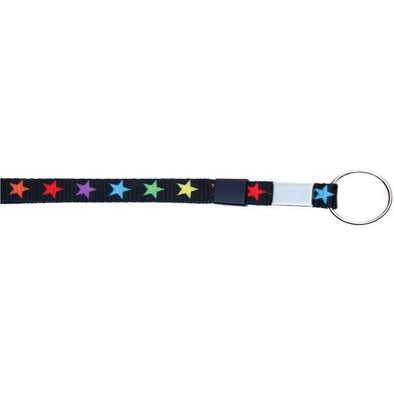 Wholesale Key Ring 3/8" - Colorful Stars (12 Pack) Shoelaces from Shoelaces Express