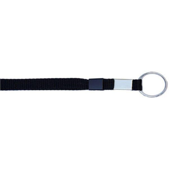 Key Ring 3/8" - Black (12 Pack) Shoelaces from Shoelaces Express
