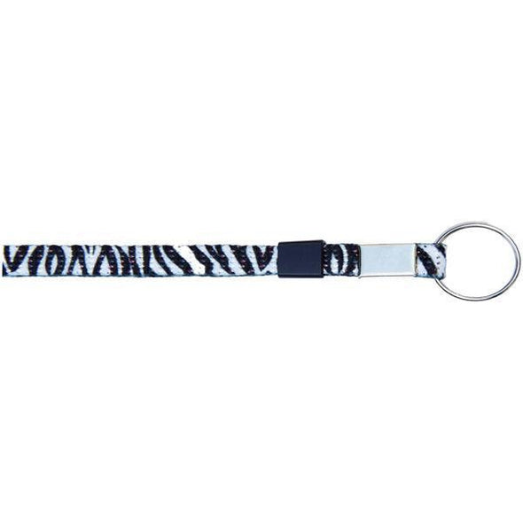 Key Ring Glitter 3/8" - Zebra (12 Pack) Shoelaces from Shoelaces Express